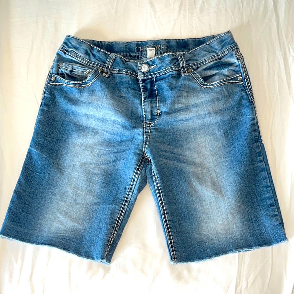 Cherokee Denim Shorts Long Girls
